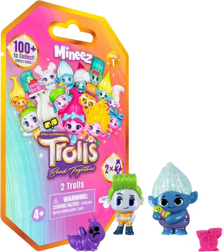 Miniatura 7 de DREAMWORKS TROLLS Band Together Mineez 1.5 Pulgadas Figuras Coleccionables - 4 Paquetes de Conjunto - Obtén 8 Figuras. ¡Más de 100 para Coleccionar!