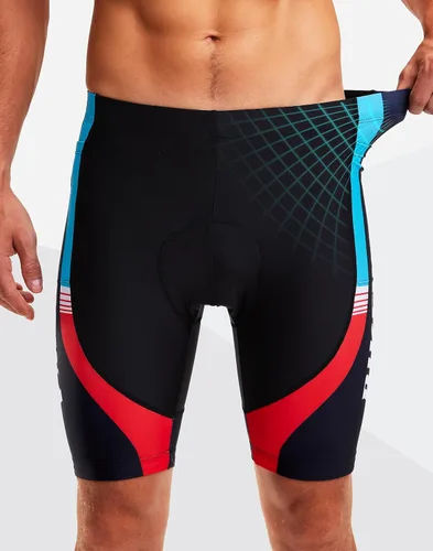 Miniatura 46 de Bikewa Pantalones cortos de ciclismo para hombre, con acolchado 4D, para ciclismo de carretera, con bolsillos con cremallera