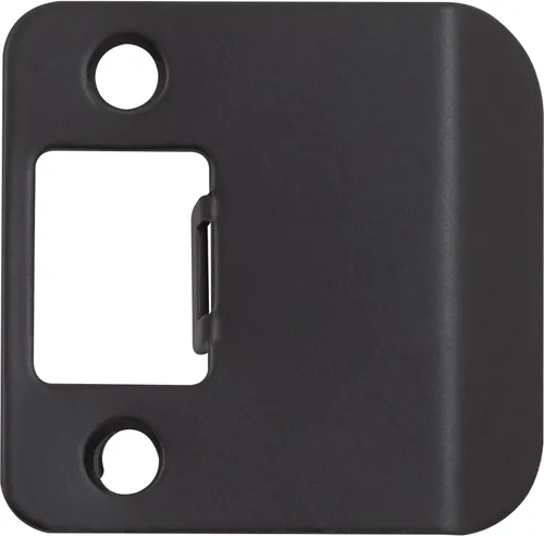 Stone Harbor Hardware Esquina redonda con labio extendido, 2-1/4" x 1-3/4", (2-1/4" de longitud total), negro mate
