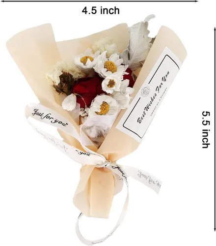 Miniatura 3 de Ramo pequeño Ambientador de aire para coche, clips de ventilación, mini ramo de flores secas, salida de aire acondicionado, clip de perfume