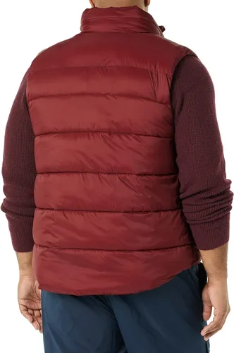 Miniatura 4 de Tienda Essentials Chaleco acolchado con forro de sherpa resistente al agua para hombre