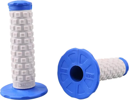 Motorcycle Grips 7/8" Dirt Bike Grip Pillow Top Grips Rubber Anti-Slip Universal Handlebar Racing Grip for Motocross ATV azul (Blue1)