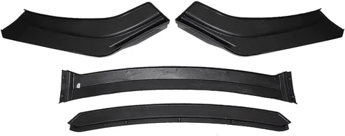 Miniatura 7 de Juego de alerón para parachoques delantero universal, 4 piezas, divisor para la barbilla para la mayoría de los coches, compatible con Honda, Audi