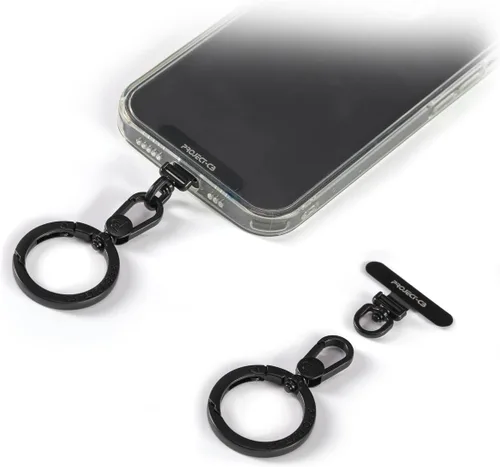 Miniatura 10 de Lengüeta de metal para teléfono, parche de cordón, llavero de soporte para teléfono, soporte para anillo, lengüeta de correa Dorado