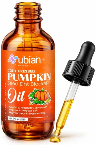 Aceite de semilla de calabaza orgánico - Bloqueador DHT para el crecimiento del cabello de las mujeres - Bloqueador DHT para hombres - Aceite de