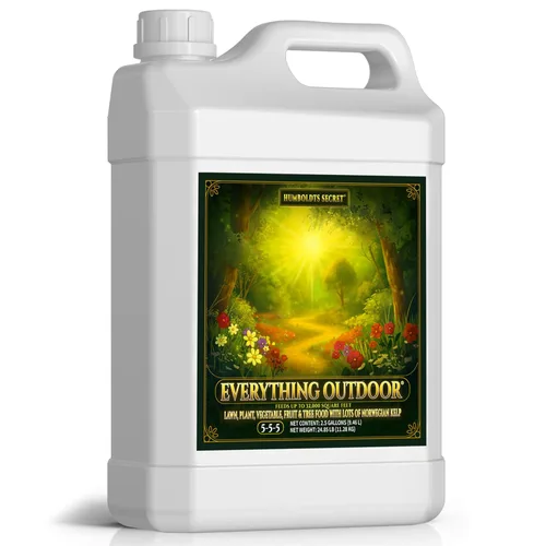 Miniatura 11 de Humboldts Secret Fertilizante líquido Everything Outdoor 5-5-5 con algas noruegas y micronutrientes para césped, jardines, verduras, flores