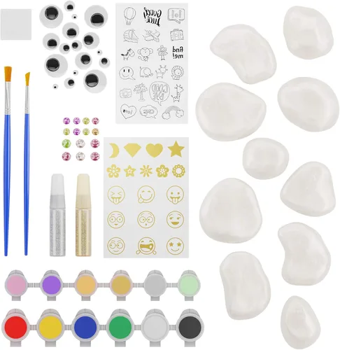Miniatura 3 de Dan&Darci Kit de pintura de roca para niños – Artes y manualidades para niñas y niños de 6 a 12 años – Kits de manualidades – Suministros