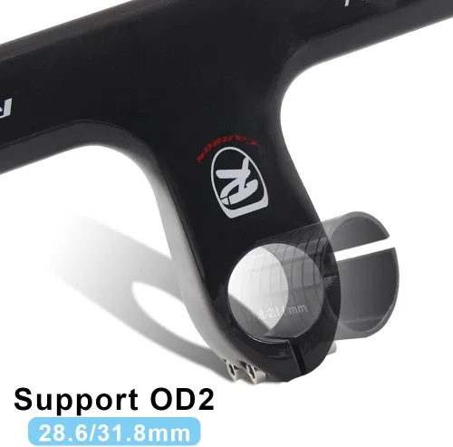 Miniatura 4 de Manillares de fibra de carbono para bicicleta de carretera, manillares integrados completos para bicicleta de carretera, barras aerodinámicas
