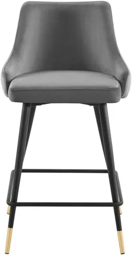 Miniatura 3 de Modway Adorn Performance - Taburete de terciopelo para mostrador, color gris