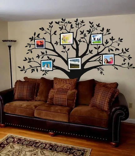 Miniatura 3 de Tamaño grande árbol de familia Marcos de Fotos pegatina de pared vinilo calcomanía decorativo para pared para la decoración del hogar