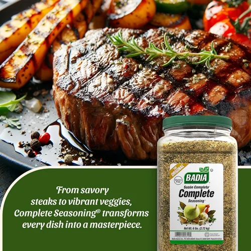Miniatura 4 de Badia Condimento Completo, 96 oz - Mezcla de especias para todo uso de ajo, cebolla, sal, pimienta, hierbas y especias - Mezcla de firma sabrosa