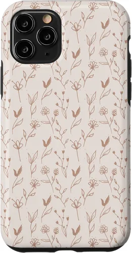 Miniatura 28 de Beige Tan Wildflower Floral Minimal Flower Boho Case for iPhone 17