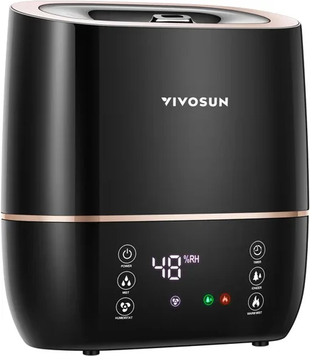 Miniatura 8 de VIVOSUN Humidificador de niebla fría de 4L con control remoto para dormitorio, plantas, bebé, piel seca