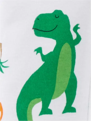 Miniatura 3 de Simple Joys by Carter's - Pijama de algodón con pies ajustada para niños pequeños y bebés, paquete de 3