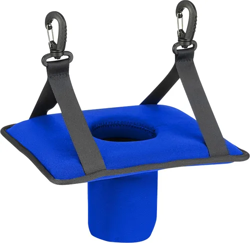 Miniatura 8 de Neopreno colgante sostenedor de la bebida para hamacas, hamacas, sillas de salón - negro
