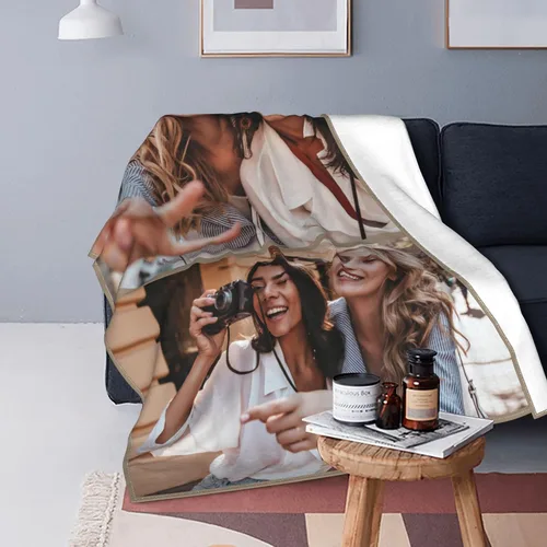 Miniatura 7 de Abybela Mantas personalizadas con fotos, mantas personalizadas para adultos con mis propias fotos, manta personalizada regalos para familia, mejores
