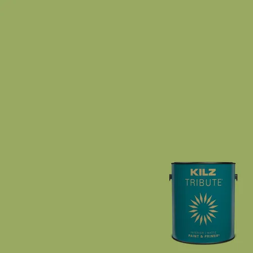 Miniatura 64 de KILZ TRIBUTE Pintura e imprimación, para interiores, semibrillante, Vintage Indigo, 1 galón Índigo Victoria