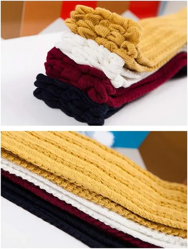 Miniatura 3 de Toptim Calcetines altos de punto trenzado para bebés y niñas