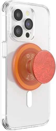 Miniatura 14 de PopSockets Agarre para teléfono con soporte magnético, parte superior intercambiable, sujeción segura para fundas MagSafe de iPhone, agarre