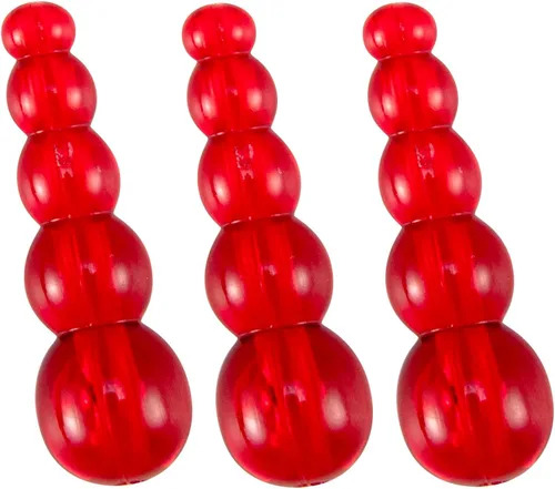 Miniatura 11 de Dr.Fish Paquete de 50 cuentas de pesca apiladas, cuentas de trucha, suministros para hacer señuelos, aparejo de lucioperca, hilandero de pesca