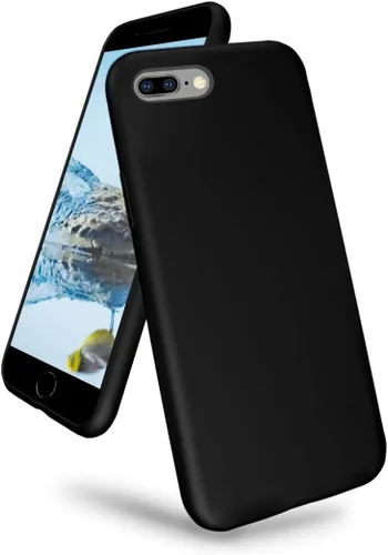 Funda compatible con iPhone 8 Plus/7 Plus (5.5 pulgadas), [protección contra caídas] [arañazos] de silicona líquida a prueba de golpes, antihuellas,