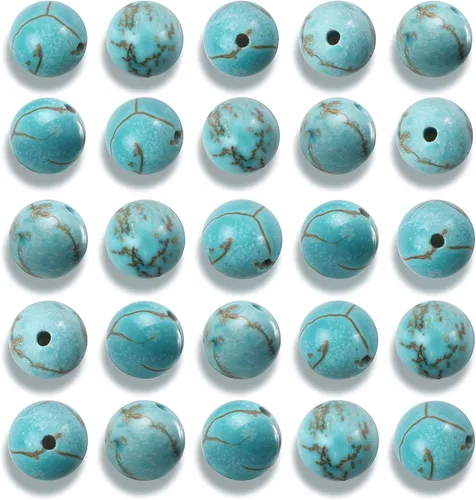 Miniatura 21 de 100 cuentas de jade birmano liso natural de 0.236 pulgadas (0.236 in), cuentas redondas sueltas de piedras preciosas para fabricación de joyas