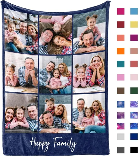 Yofair Manta para el Día de la Madre, regalos para mamá, manta personalizada con imagen, manta personalizada para el Día de la Madre, regalos de 8