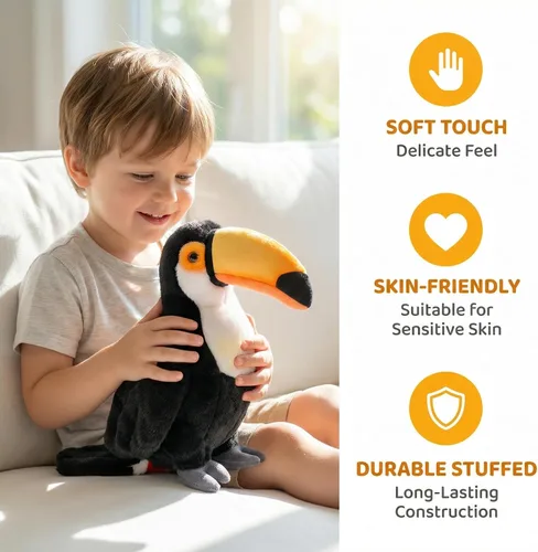 Miniatura 2 de Peluche de pájaro pequeño kiwi, animal de peluche realista de pájaro kiwi marrón de 5 pulgadas, lindo pájaro kiwi llavero de peluche como regalo