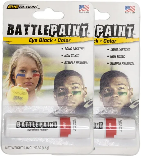 Miniatura 21 de EyeBlack BattlePaint - Grasa negra para debajo de los ojos de colores brillantes para atletas profesionales y súper fanáticos, béisbol, softbol