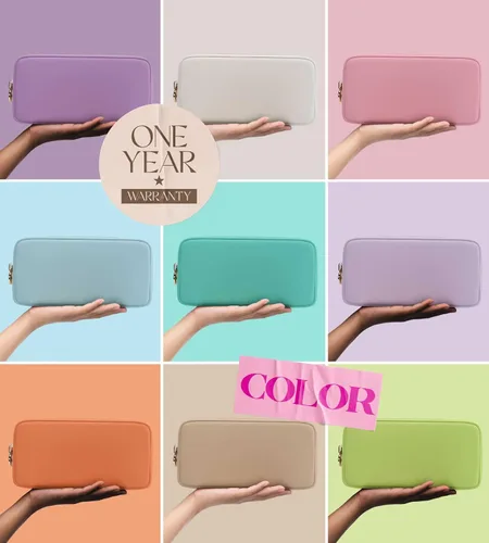 Miniatura 6 de Embla Bolsa de maquillaje de viaje para cosméticos y bolsa de artículos de tocador, bolsa de nailon con cremallera, lindo organizador de maquillaje