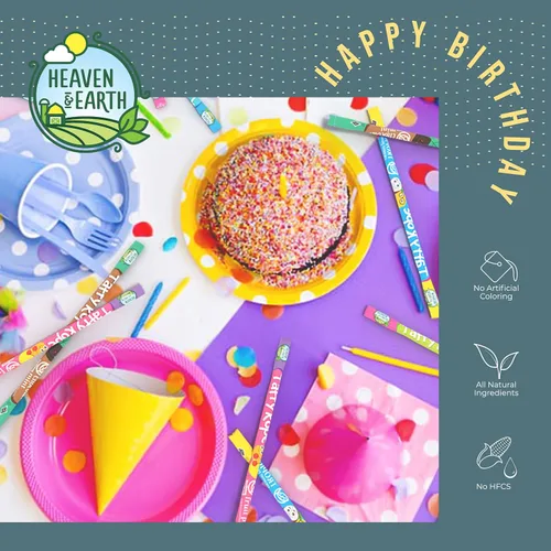 Miniatura 4 de Heaven & Earth Cuerda de caramelo de frambuesa azul de 19.5 onzas (paquete de 24) Fabricado con colores y sabores naturales, sin jarabe de maíz