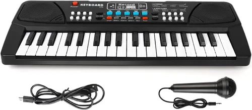 Miniatura 8 de Teclado de Piano de 37 Teclas Mejorado para Niños, Juguetes Musicales para Niñas de 3, 4, 5, 6 Años, Teclados y Pianos para Principiantes