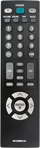Miniatura 8 de MKJ36998105 Reemplazo remoto para LG LCD TV 26LG30-UA 19LG31 22LG31 37LG30 2630 22LG30 26LG30 22LF10 19LF10C 19LF10 19LG30 19LG3 1 22LG30 22LG31