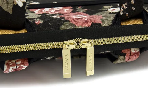 Miniatura 9 de kayond - Bolsa de hombro resistente al agua con patrón de rosa negra para laptop de 12 y 13 pulgadas, funda para laptop de hombro tipo bandolera