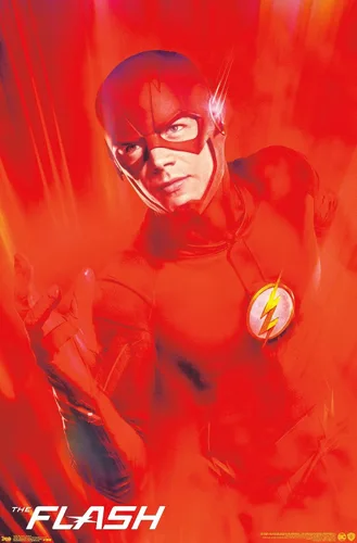 Miniatura 9 de Trends International DC Comics TV - The Flash - Póster de pared de arte clave, 14.725 x 22.375 pulgadas, versión enmarcada de madera de granero