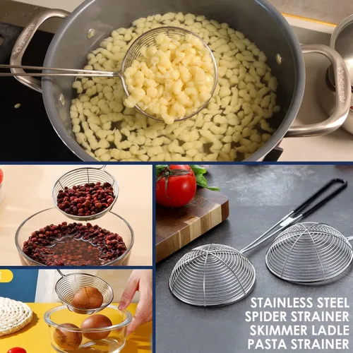 Miniatura 6 de KEISSCO Spaetzle Maker de acero inoxidable con mango de agarre cómodo, juego de herramientas para hacer albóndigas de huevo alemán tradicional
