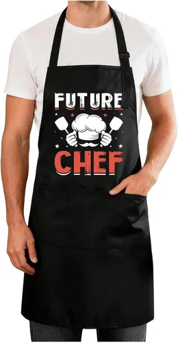Miniatura 28 de Delantales divertidos para hombres y mujeres, perfectos para cocina, barbacoa, hornear, esposa, marido, regalo de cumpleaños para papá