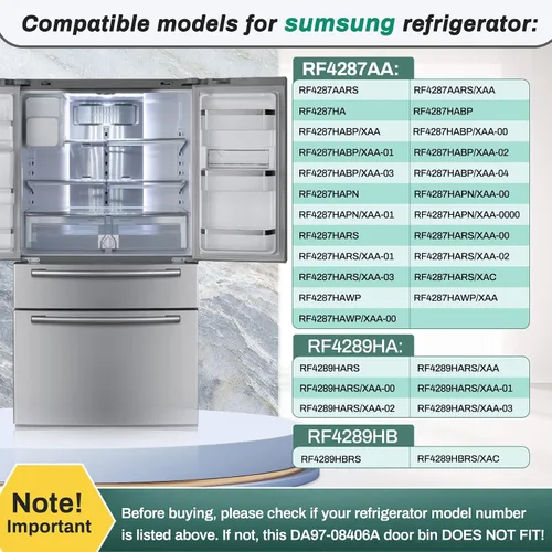 Miniatura 5 de Actualizado DA97-08406A, DA97-08406B/C Organizador para puerta de refrigerador para reemplazar samsung RF4287/RF4289 Puerta lateral derecha