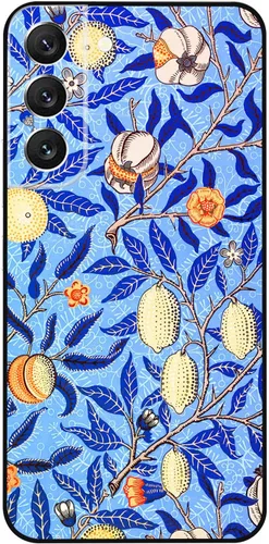 Miniatura 110 de Berkin Arts Funda compatible con Samsung Galaxy S22 Ultra, funda de silicona Art Nouveau Floral Flower (Clematis by Alphonse Mucha)