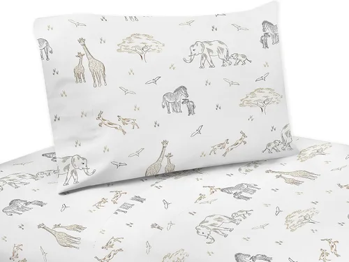 Miniatura 8 de Sweet Jojo Designs Juego de sábanas tamaño individual de 3 piezas (dinosaurio de dinosaurio en acuarela) para niños, niños, adolescentes, incluye