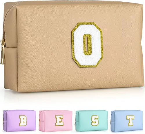 Miniatura 34 de TOPEAST - Bolso de maquillaje para mujer, G Blanco nacarado-rosa