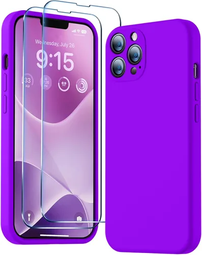 Miniatura 31 de BossKiss Funda compatible con iPhone 13 Pro, silicona de alta calidad mejorada [protección de cámara] [2 protectores de pantalla]