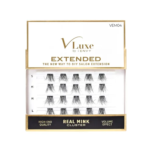 Miniatura 11 de VLuxe by iEnvy Extended Collection: Kit de iniciación de extensión de pestañas con 10 pares de alargamiento natural, aplicador y unión y sello