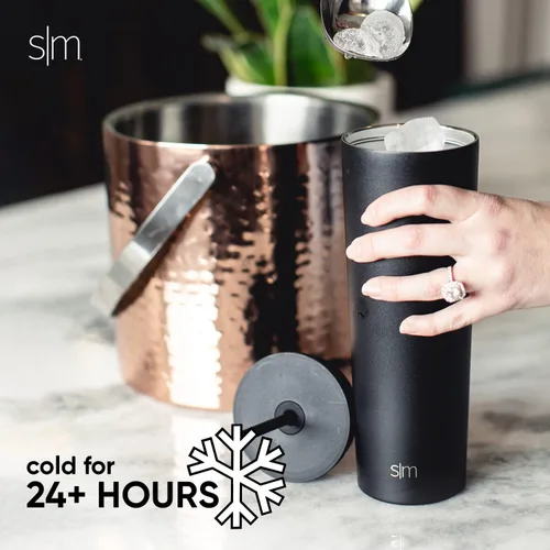 Miniatura 5 de Simple Modern - Vaso aislante con tapa y pajita Taza de café helado Botella de agua reutilizable de acero inoxidable Taza de viaje Regalos