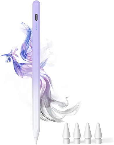 Miniatura 13 de DOGAIN Lápiz óptico para iPad 9ª y 10ª – Lápiz de carga tipo C para iPad Palm Rejection Active Pen compatible con (2018-2024) Apple iPad 6/7/8/9/10