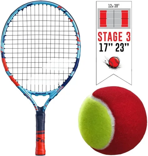 Babolat Ballfighter - Raqueta de tenis con pelotas de tenis para niños para jugar y quedarse, el mejor juego de tenis para niños menores de 4 años