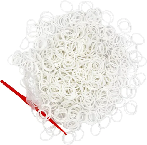 Miniatura 22 de Kit de 3000 bandas de goma de telar con 75 clips, 5 ganchos, kit de fabricación de pulseras de primera calidad para niños, tejer, regalo de A-Café