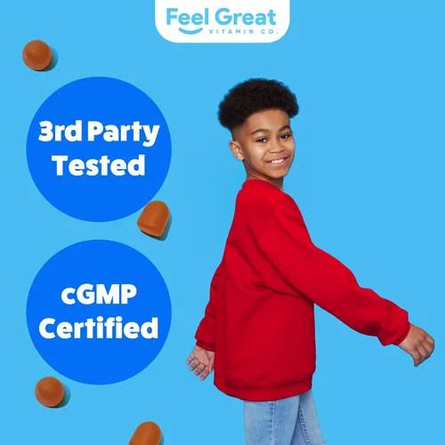 Miniatura 7 de Gomitas multivitamínicas Feel Great Kids Vitaminas con sabor a cítricos y fresa para niños Gomitas multivitamínicas con vitamina D para el apoyo