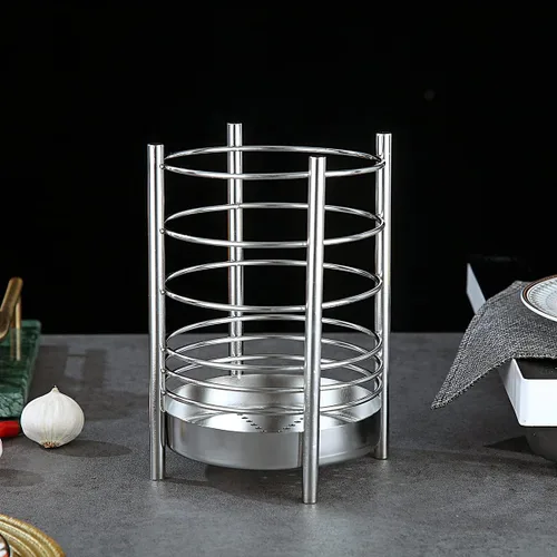 Miniatura 3 de Soporte para utensilios de cocina para encimera de cocina, utensilios de acero inoxidable, organizador de almacenamiento de utensilios, soporte