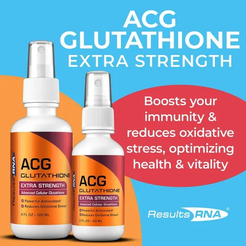 Miniatura 3 de Suplemento ACG Glutatión fuerza extra (Glutatión celular avanzado) de Results RNA, 2 onza